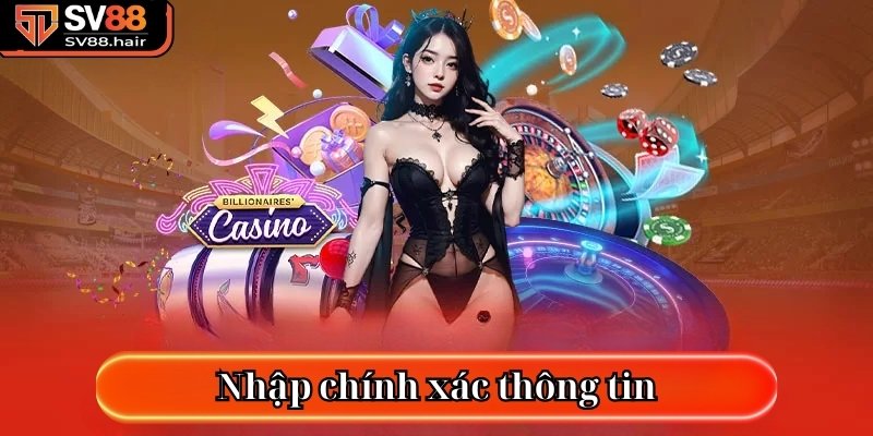 Hướng Dẫn Cách Nạp Tiền SV88 An Toàn Và Hiệu Quả 2 Nhập chính xác thông tin