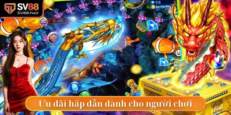 Bắn Cá SV88 2 Bàn tiệc khuyến mãi đầy hấp dẫn dành cho các hội viên khi chơi bắn cá SV88